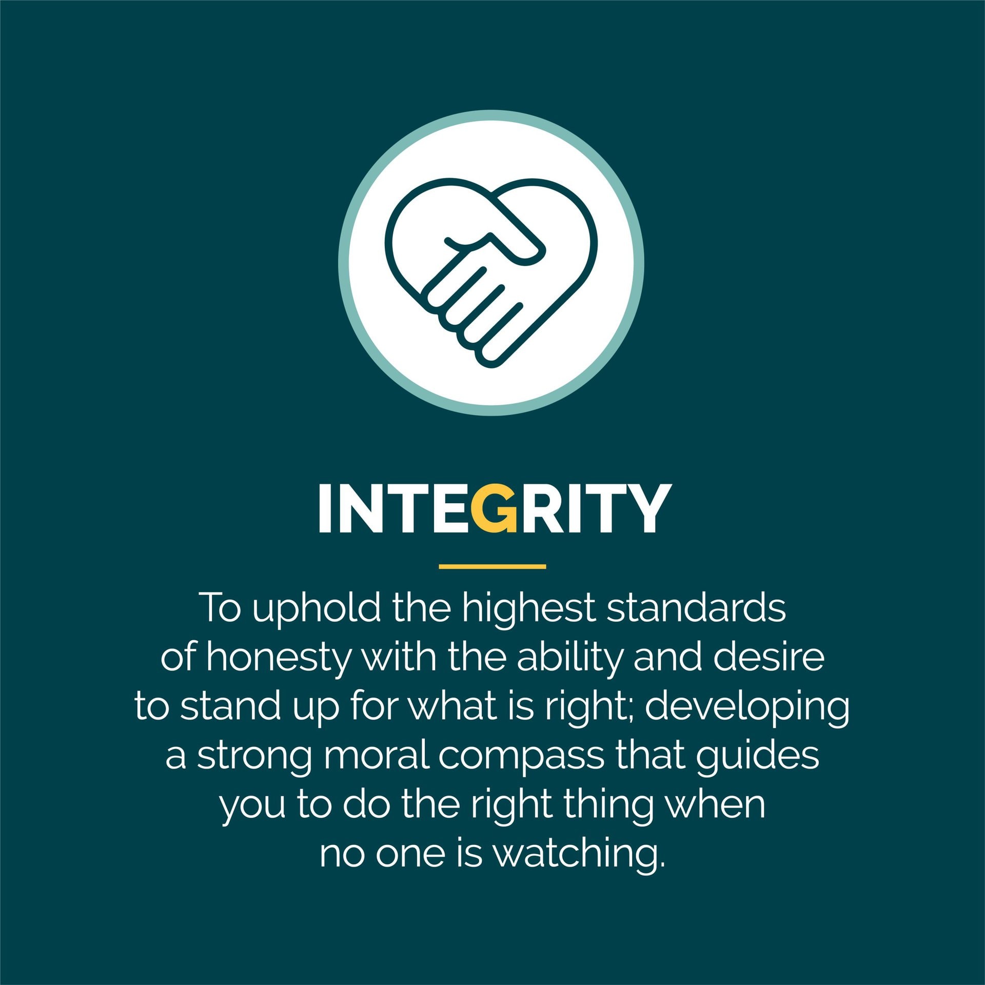 Glebe Values-G-Integrity Glebe Values-G-Integrity